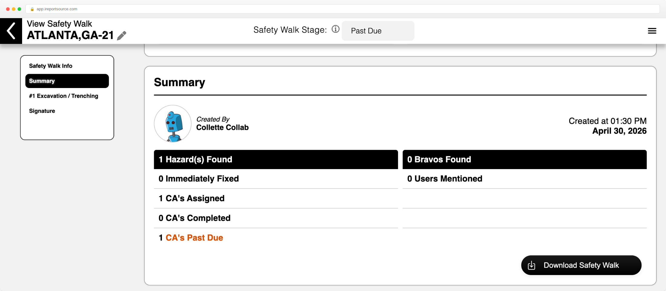 Safety Walks