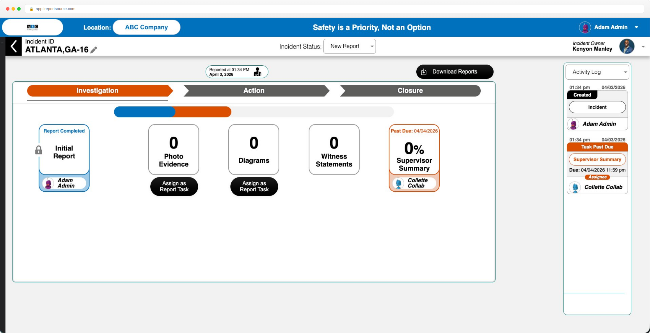 Incident Reporting