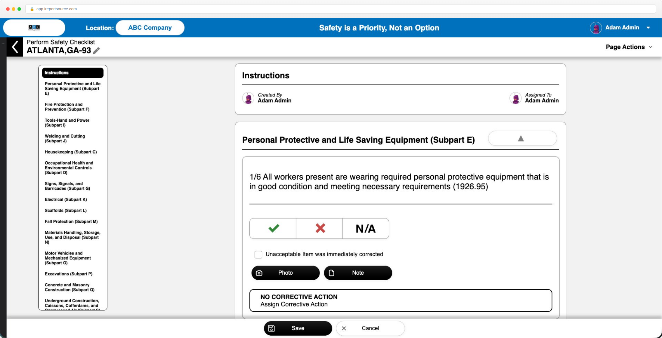 Safety Audits