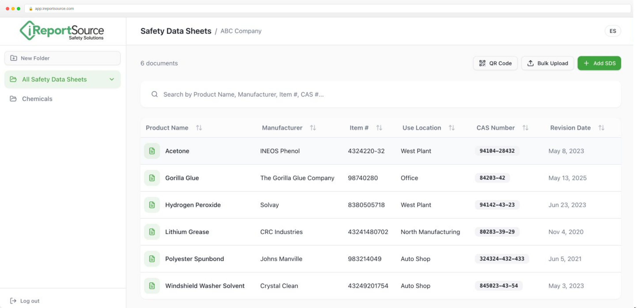 Digital SDS Library preview